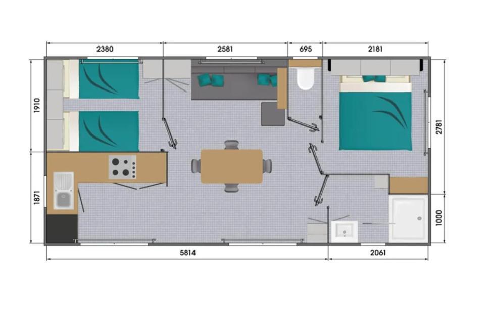 Casita - Mobil Home - Camping - Mobilhome De Particulier Dans Un Camping ลาการ์ดเฟรเนต์ ภายนอก รูปภาพ